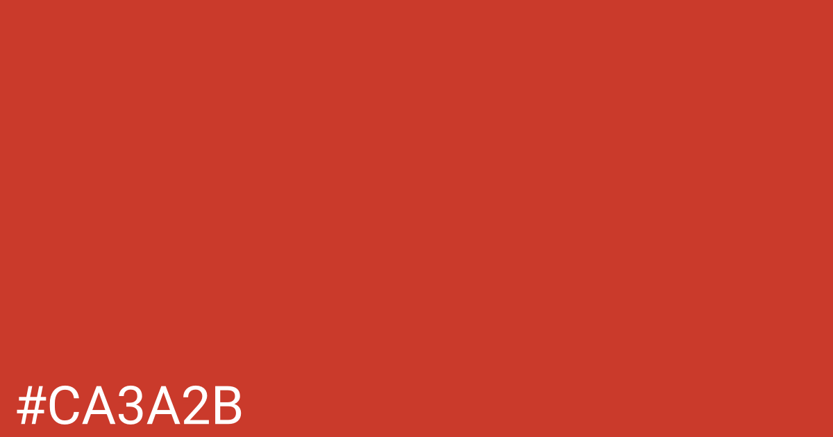 Hex color #ca3a2b graphic