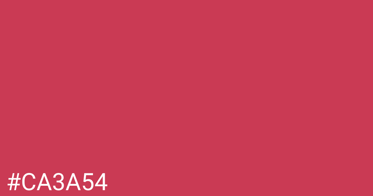 Hex color #ca3a54 graphic