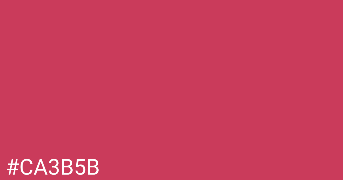 Hex color #ca3b5b graphic