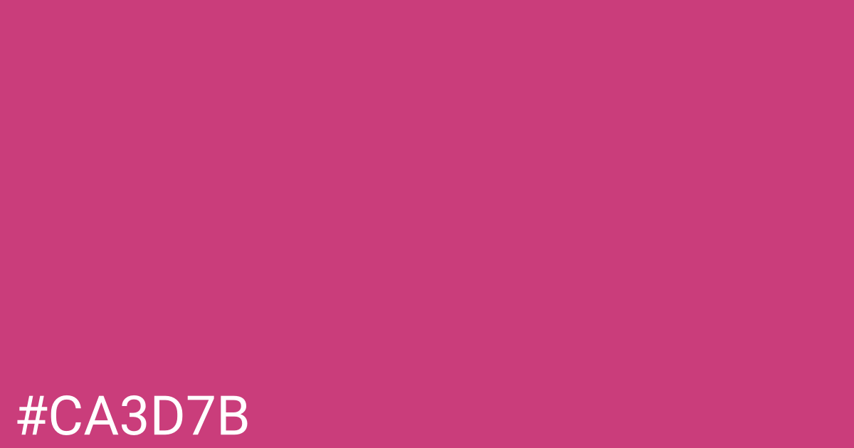 Hex color #ca3d7b graphic