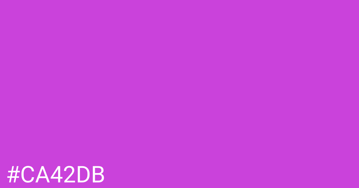 Hex color #ca42db graphic