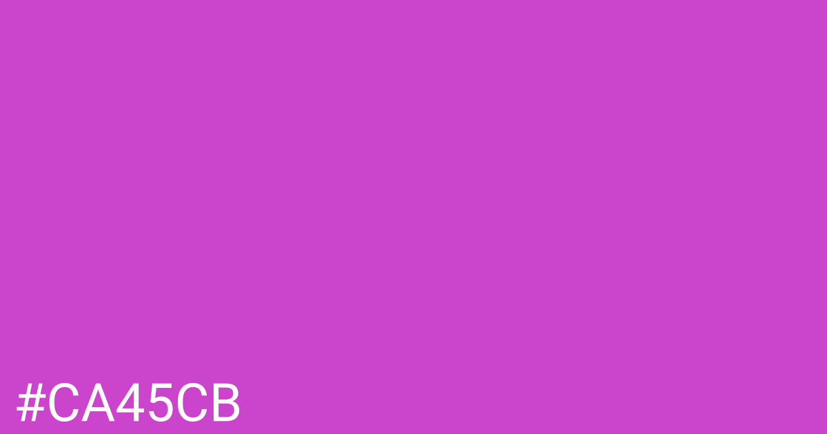 Hex color #ca45cb graphic
