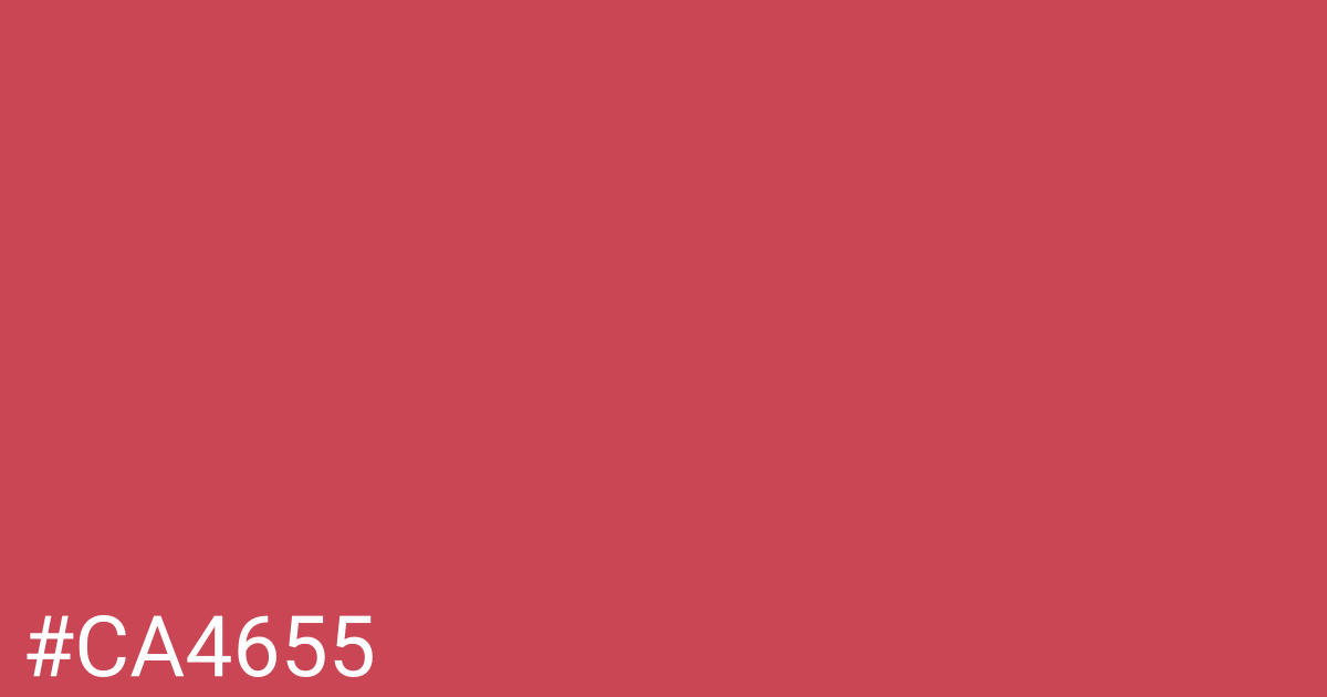 Hex color #ca4655 graphic
