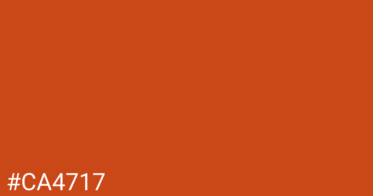 Hex color #ca4717 graphic
