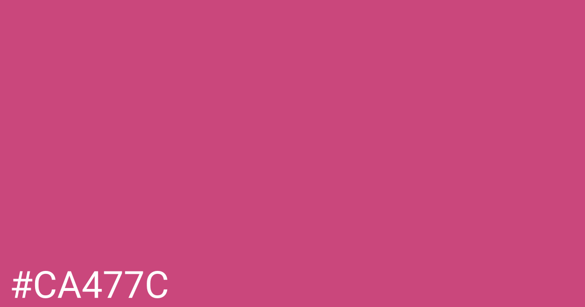 Hex color #ca477c graphic