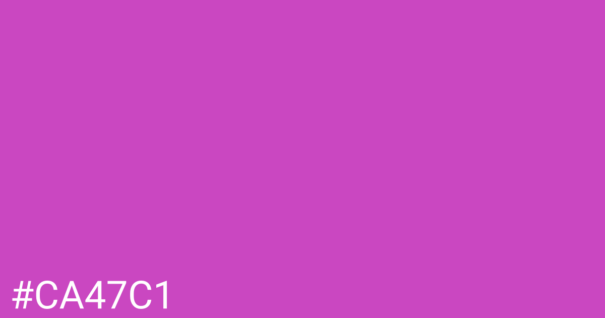 Hex color #ca47c1 graphic