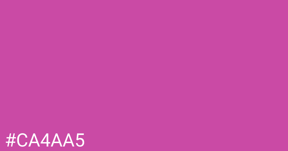 Hex color #ca4aa5 graphic