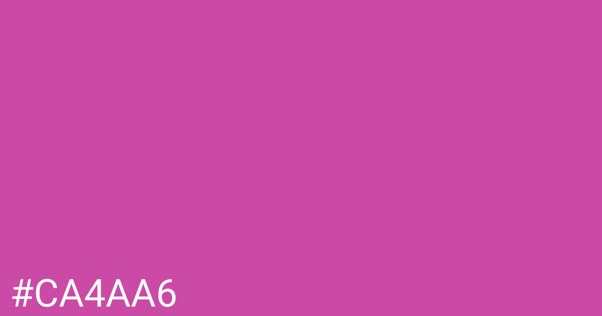 Hex color #ca4aa6 graphic