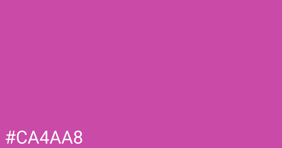 Hex color #ca4aa8 graphic