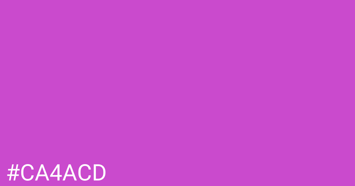 Hex color #ca4acd graphic