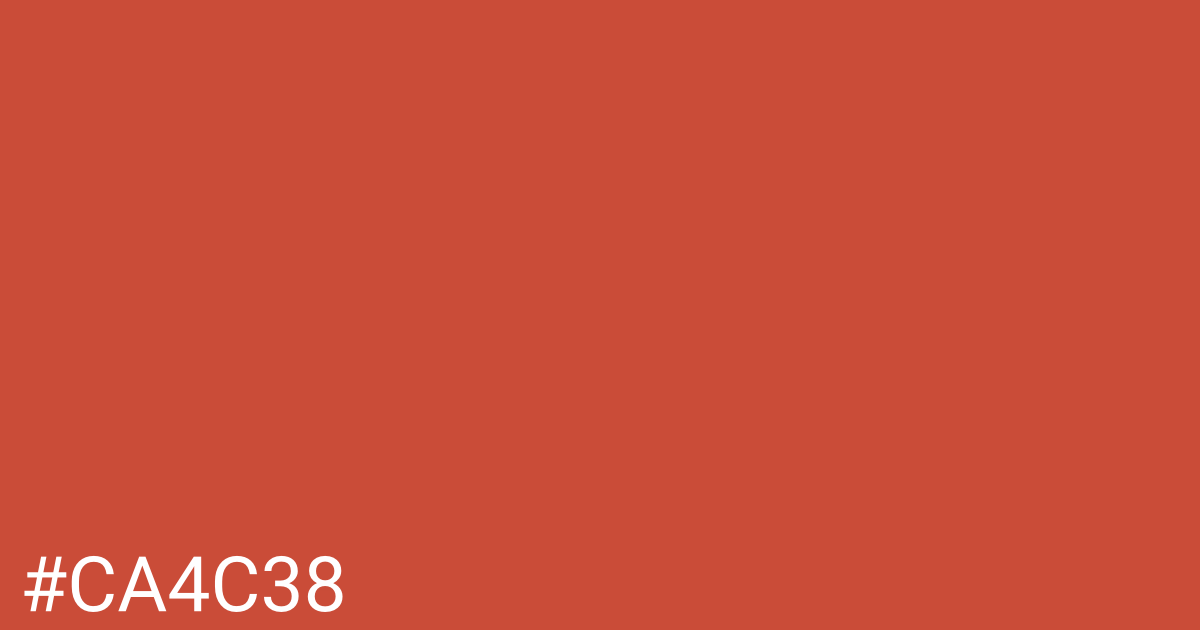 Hex color #ca4c38 graphic