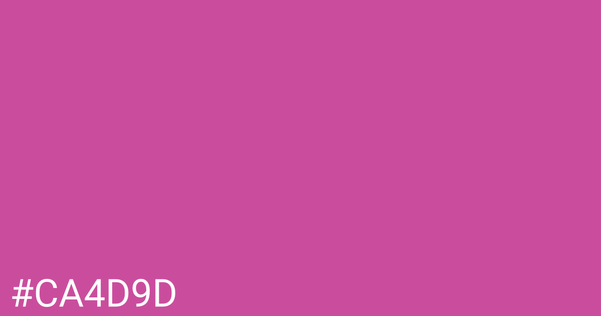 Hex color #ca4d9d graphic