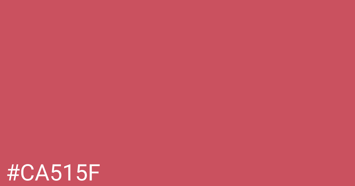 Hex color #ca515f graphic