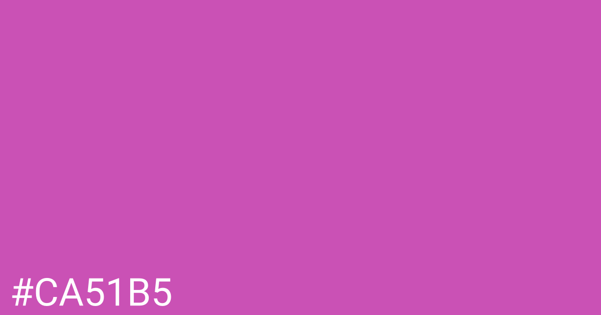 Hex color #ca51b5 graphic
