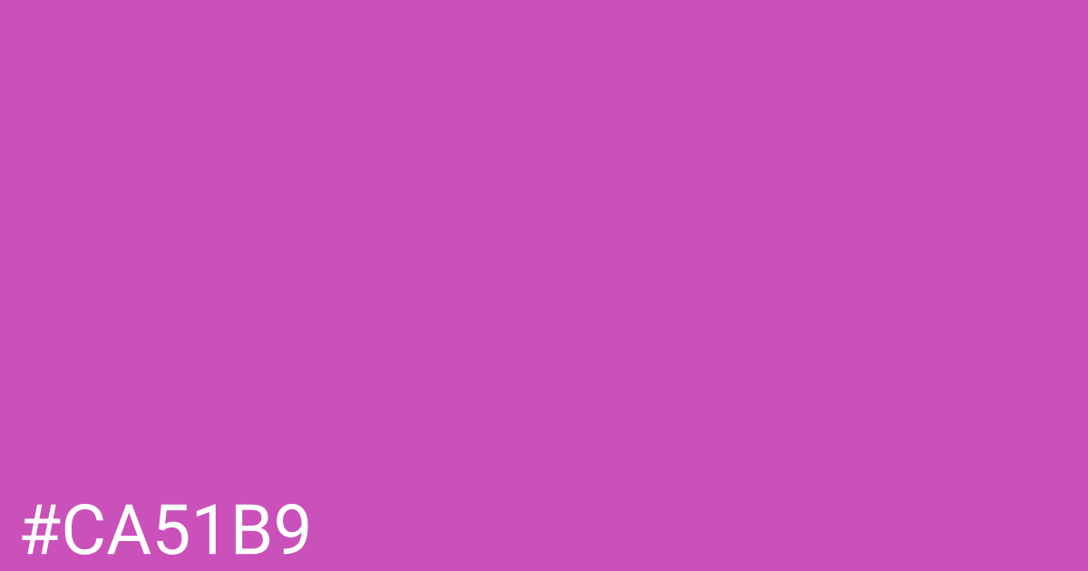 Hex color #ca51b9 graphic