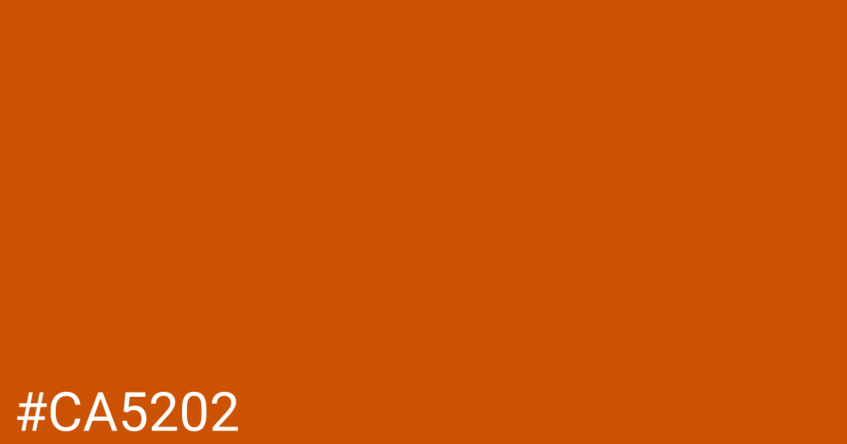 Hex color #ca5202 graphic