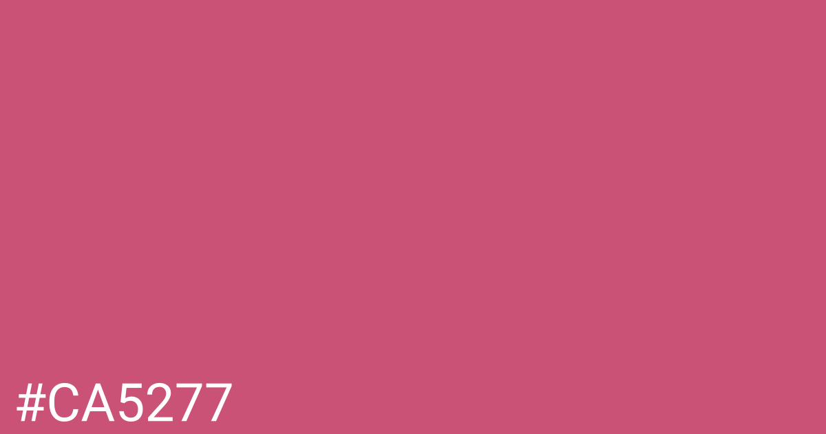 Hex color #ca5277 graphic