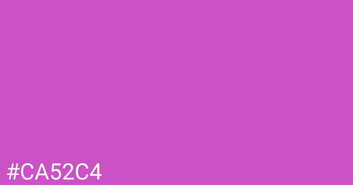 Hex color #ca52c4 graphic