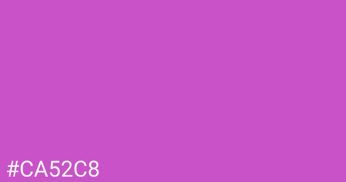 Hex color #ca52c8 graphic