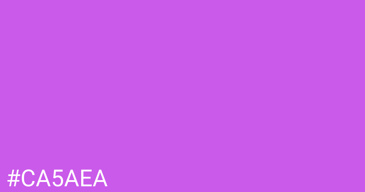 Hex color #ca5aea graphic
