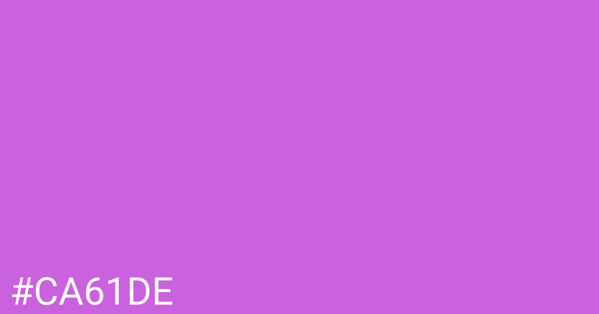 Hex color #ca61de graphic