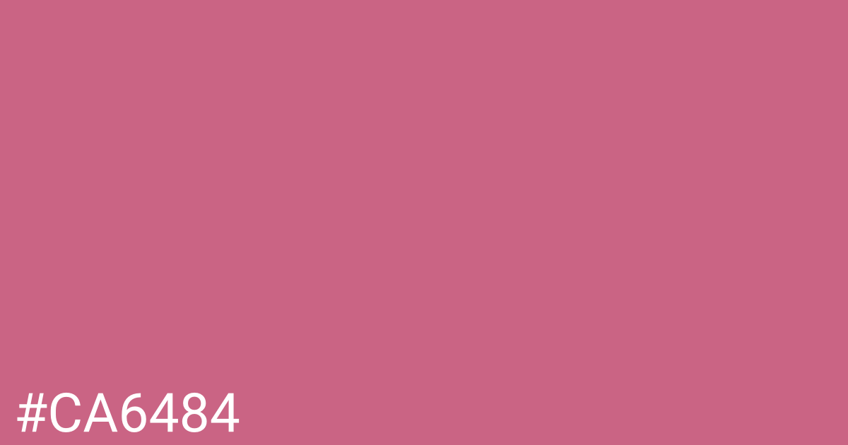 Hex color #ca6484 graphic