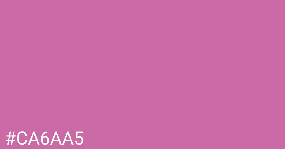 Hex color #ca6aa5 graphic