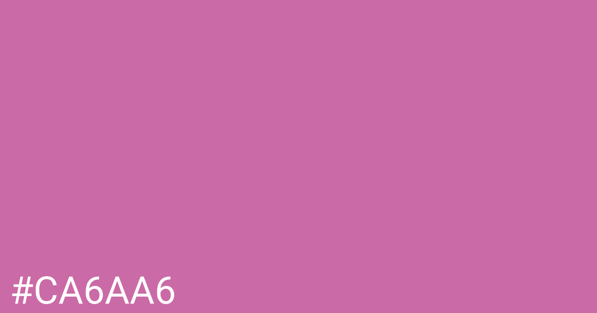 Hex color #ca6aa6 graphic