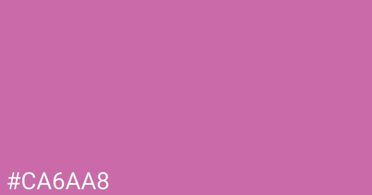 Hex color #ca6aa8 graphic