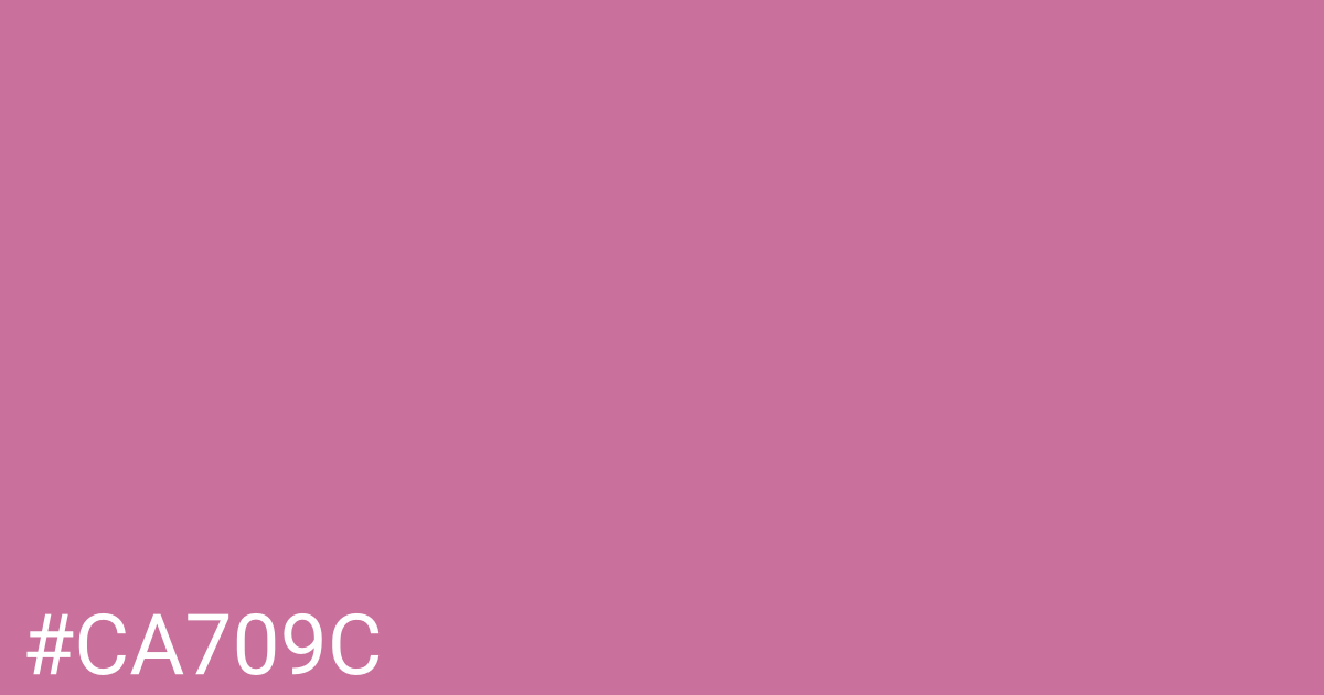 Hex color #ca709c graphic
