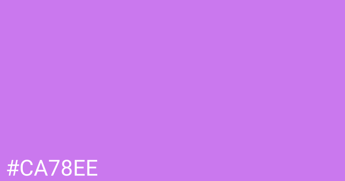Hex color #ca78ee graphic