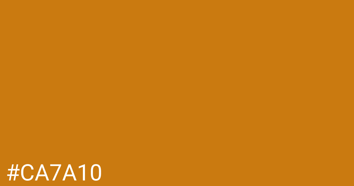 Hex color #ca7a10 graphic