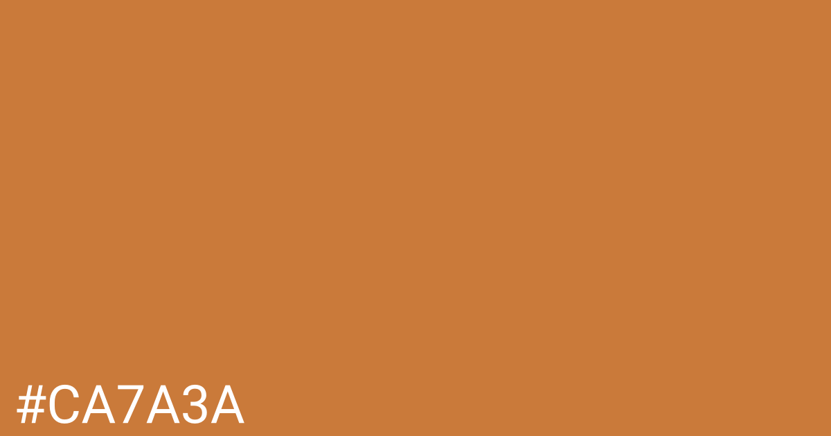 Hex color #ca7a3a graphic