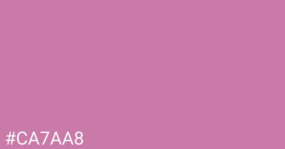 Hex color #ca7aa8 graphic