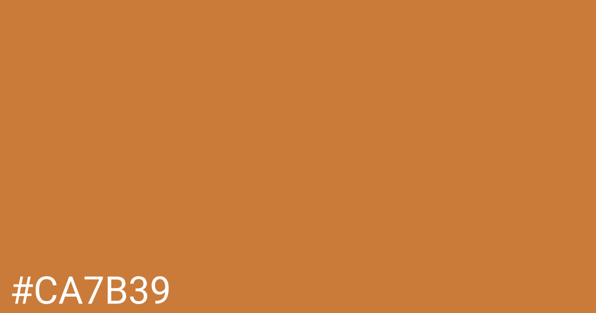 Hex color #ca7b39 graphic