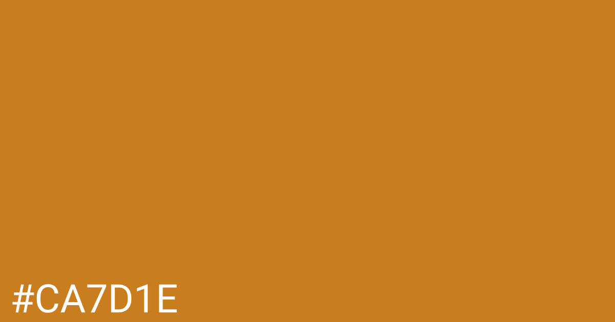 Hex color #ca7d1e graphic