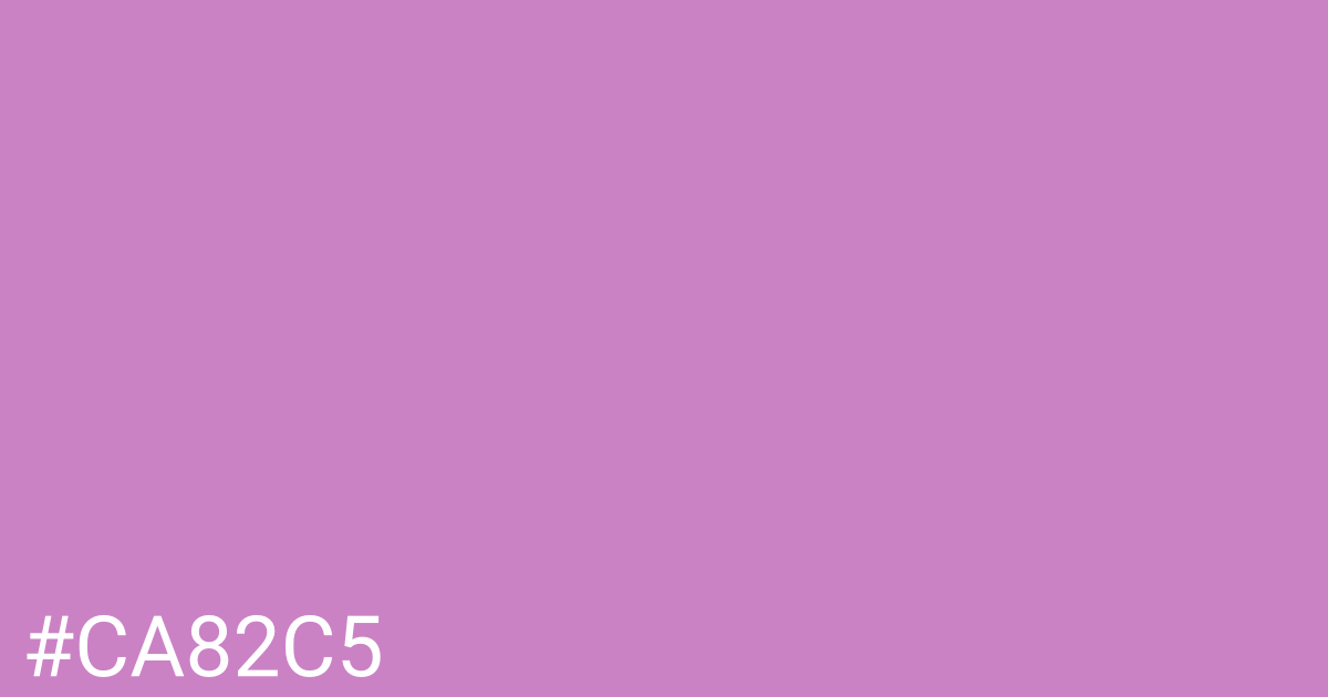 Hex color #ca82c5 graphic
