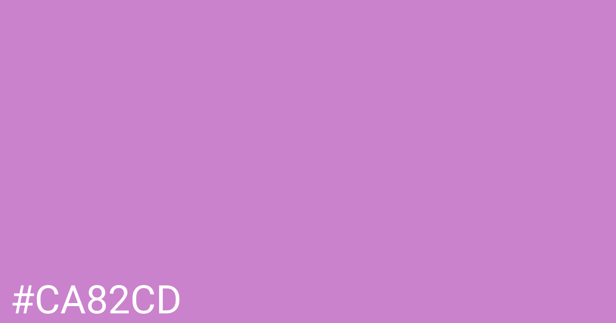 Hex color #ca82cd graphic