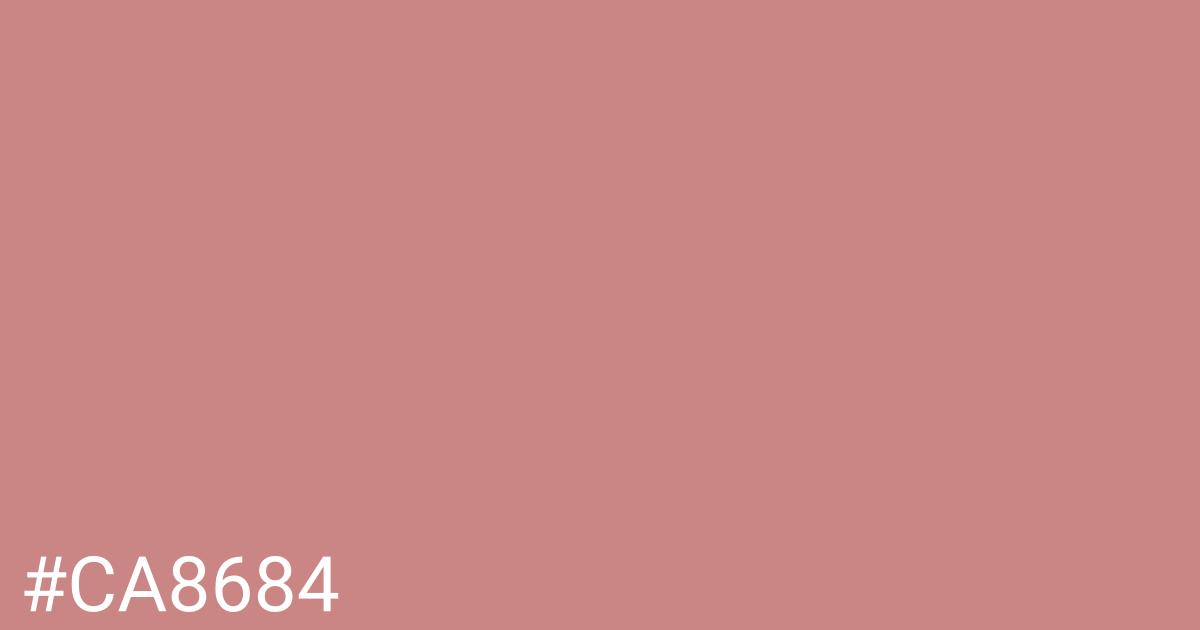 Hex color #ca8684 graphic