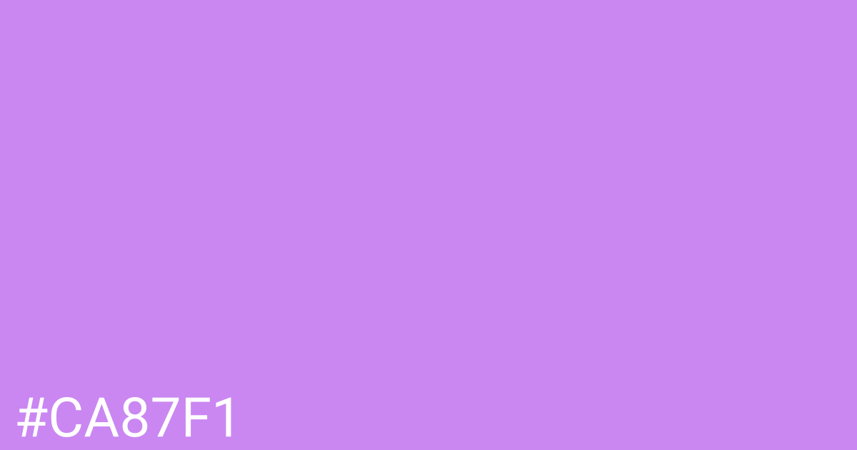 Hex color #ca87f1 graphic
