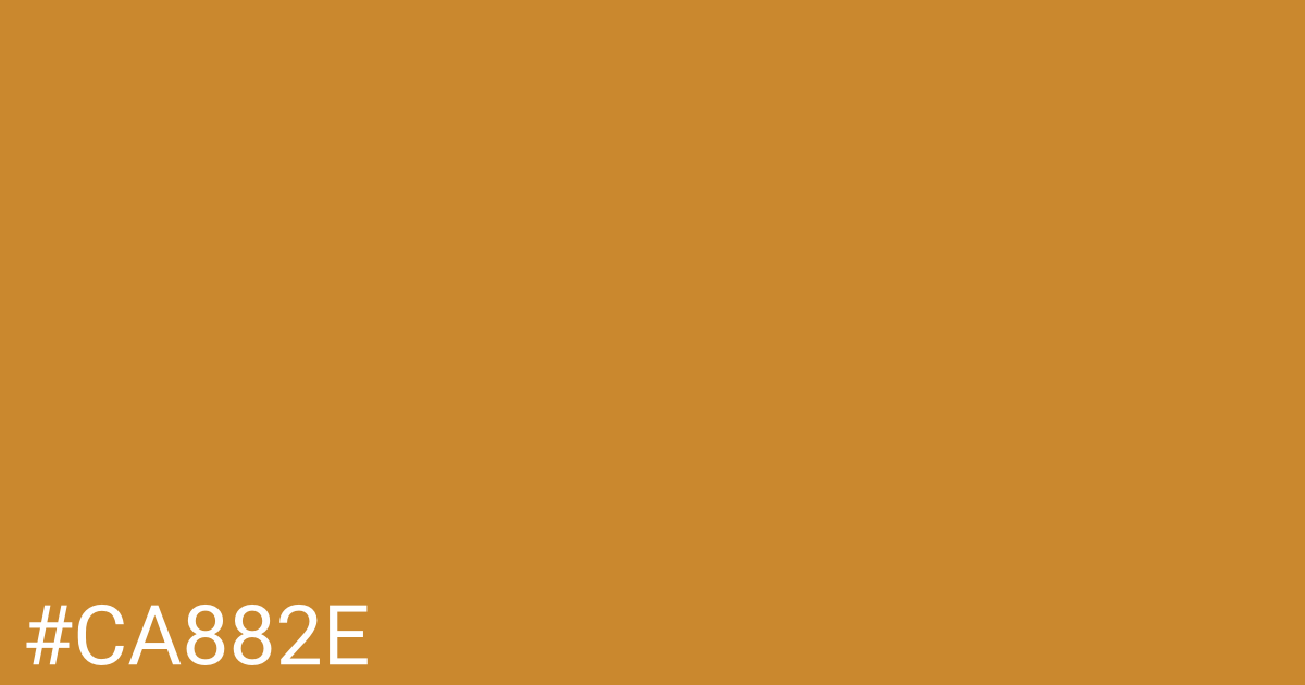 Hex color #ca882e graphic