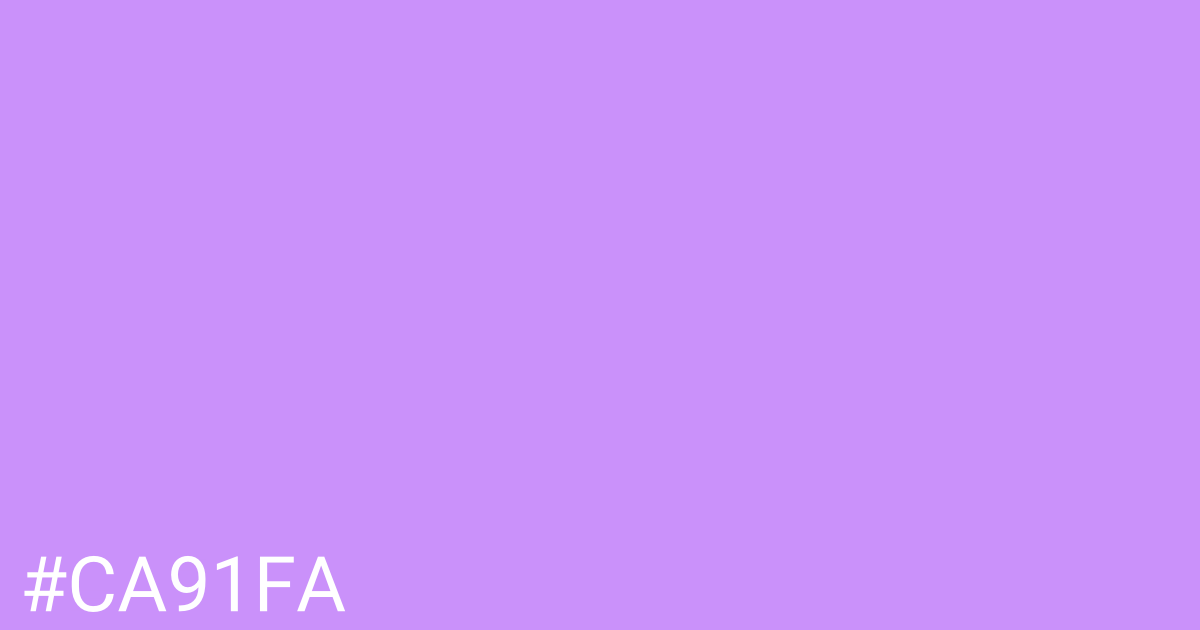 Hex color #ca91fa graphic