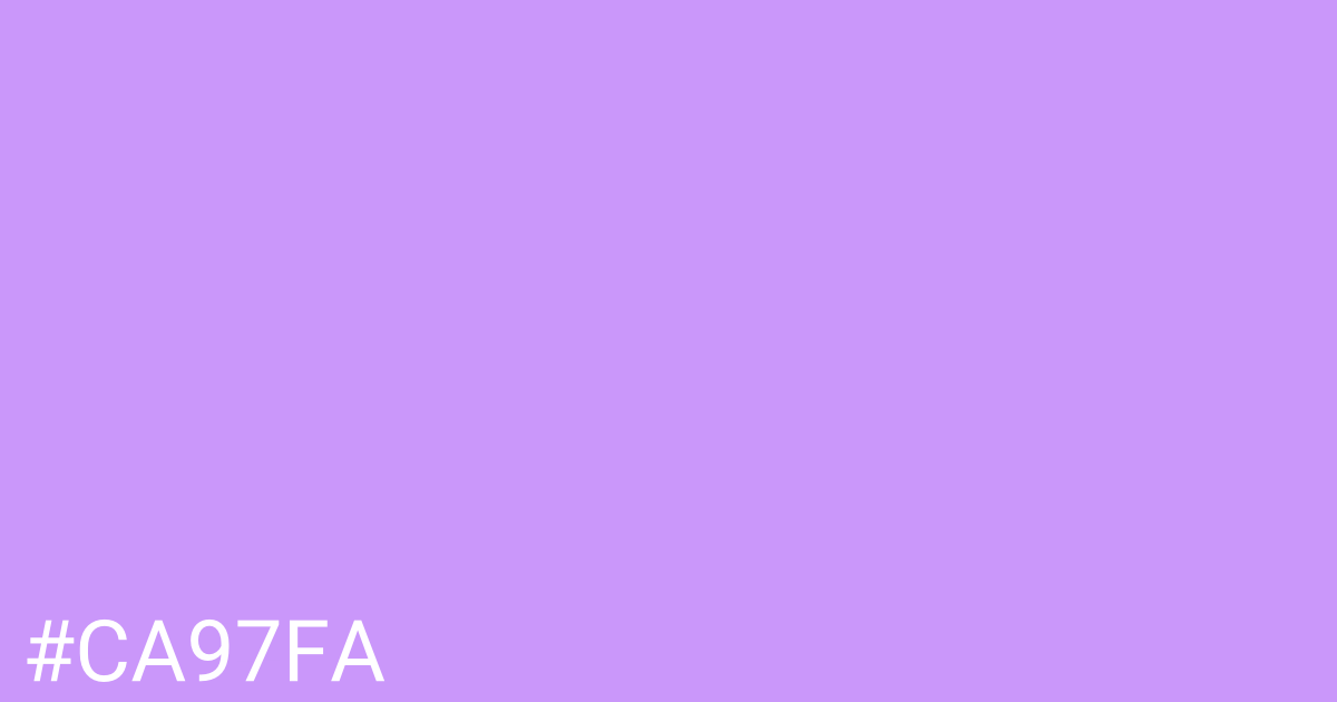 Hex color #ca97fa graphic