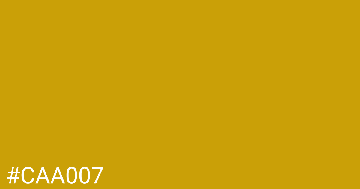 Hex color #caa007 graphic