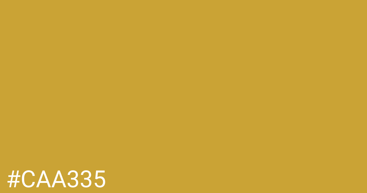Hex color #caa335 graphic