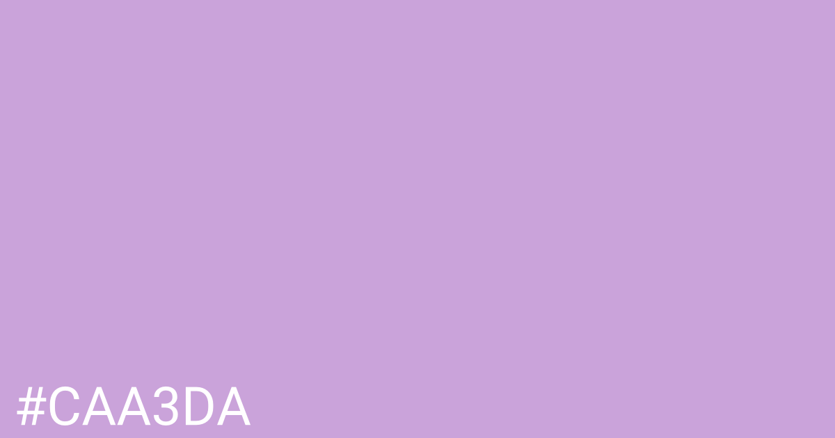 Hex color #caa3da graphic