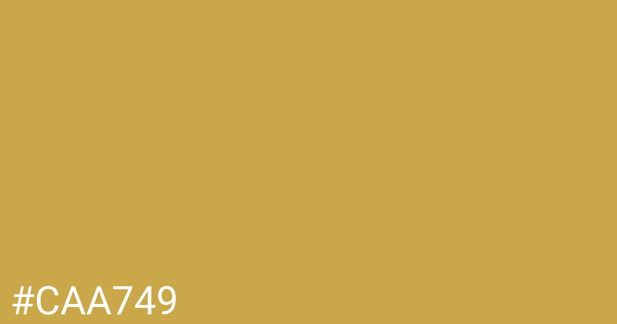 Hex color #caa749 graphic