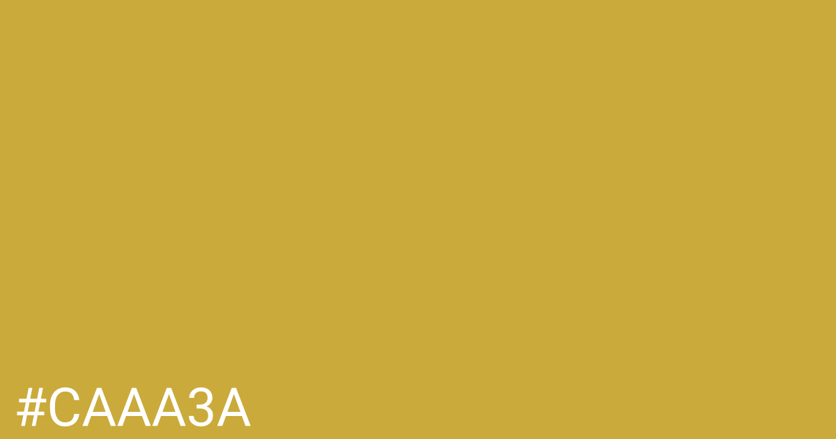 Hex color #caaa3a graphic