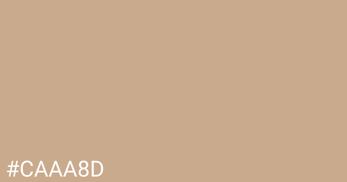 Hex color #caaa8d graphic