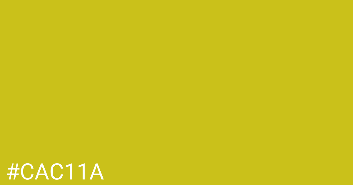 Hex color #cac11a graphic
